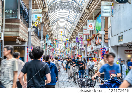 Cityscape of Oyama, Shinagawa Ward: Musashi-Koyama Station, Musashi-Koyama Palm Shopping Street 123172696