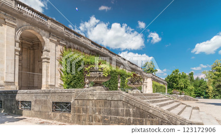 Palais du Capitole timelapse hyperlapse in Jardin public de Bordeaux, France Palais du Capitole timelapse hyperlapse in Jardin public de Bordeaux, France 123172906