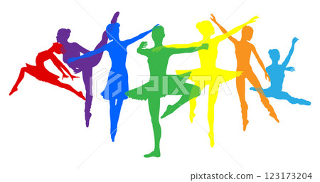 Ballet Dancer Silhouette Dancers Poses Silhouettes Ballet Dancer Silhouette Dancers Poses Silhouettes 123173204