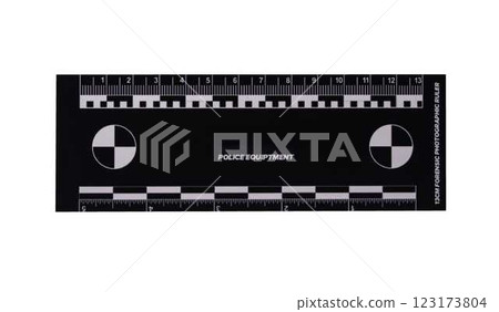 crime scene forensic ruler on transparent background 123173804