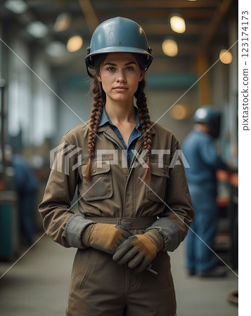 Industrial Craftsmanship A Portrait of Modern Manufacturing Excellence Through the Lens of Professional Welding 123174173