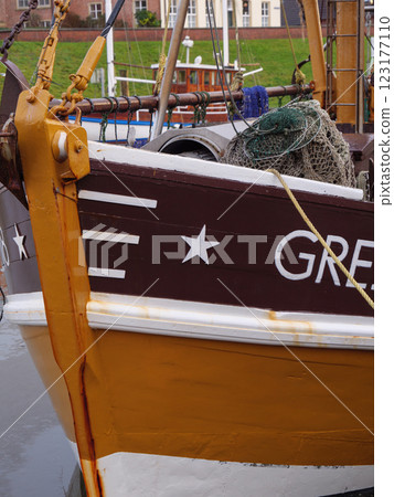 the german krummhoern at the north sea the german krummhoern at the north sea 123177110