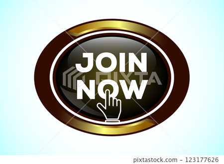 Join now button design illustration, Join now icon suitable for mobile app, and website UI design 123177626