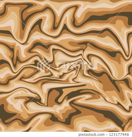 Vector illustration. Abstract wavy background in yellow and mustard colors 123177948