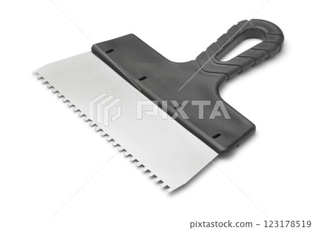 Stainless steel notched spatula 123178519