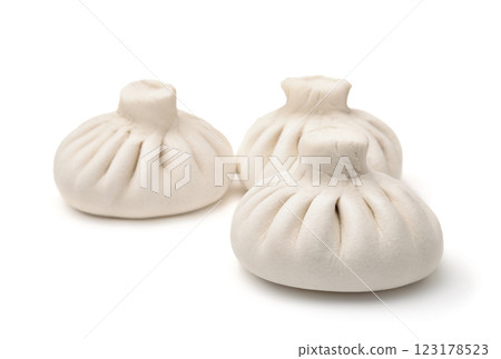 Three uncooked khinkali 123178523