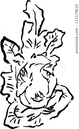 長壽人佛戲畫的青蛙 長壽人佛戲畫的青蛙 123179610