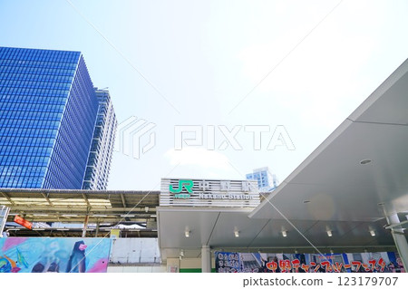 Buildings around Nakano Station 123179707