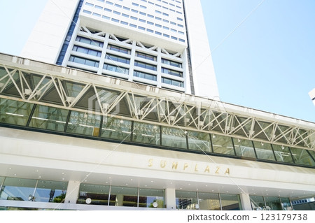 In front of the entrance to Sunplaza Nakano 123179738