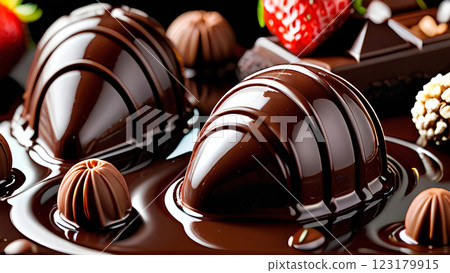 Luxuriously sweet and fragrant, exquisite desserts Luxuriously sweet and fragrant, exquisite desserts 123179915