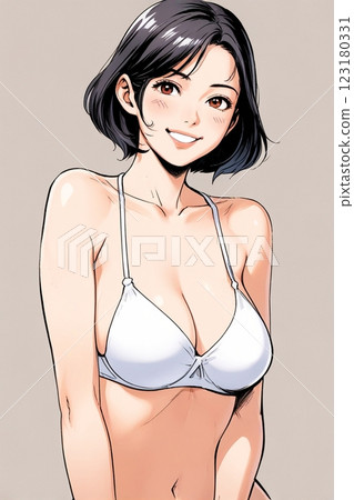 A swimsuit lady 123180331