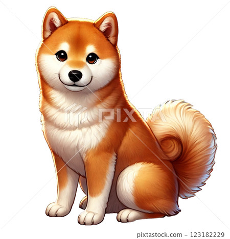 Shiba Inu坐著 Shiba Inu坐著 123182229