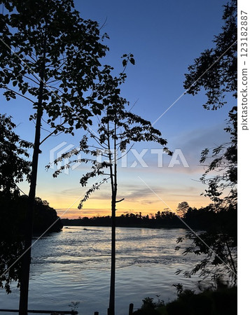 The Kinabatangan river is one of the best and most easily accessible places to see wildlife in Asia! Including so much of Sabah's most sought after wildlife: Orang-utans, proboscis monkeys. The Kinabatangan river is one of the best and most easily accessible places to see wildlife in Asia! Including so much of Sabah's most sought after wildlife: Orang-utans, proboscis monkeys. 123182887