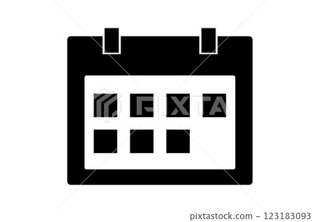 black calendar icon black calendar icon 123183093