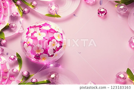 春季：櫻花盛開的季節 123183163