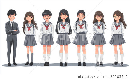 High school student illustration 123183541