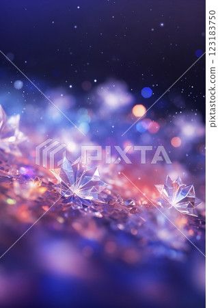 Illuminations shining on Christmas night AI images 123183750