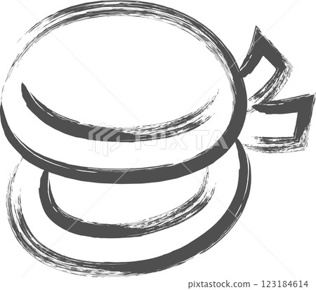 A single illustration of musical instruments: Castanet A single illustration of musical instruments: Castanet 123184614