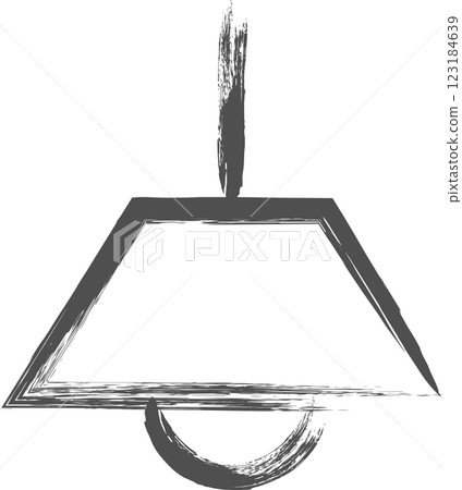 Brush-drawn illustration of home appliances: fluorescent lamp Brush-drawn illustration of home appliances: fluorescent lamp 123184639
