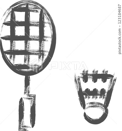 與運動相關的手繪插畫:球拍、球 與運動相關的手繪插畫:球拍、球 123184687