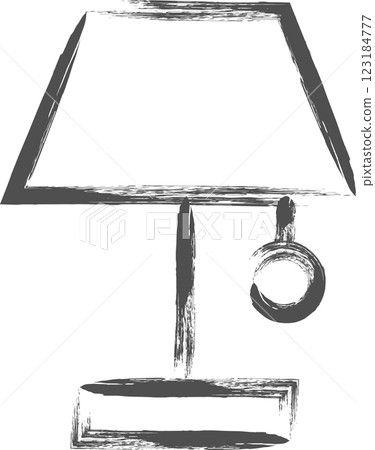 室內相關手寫單幅插畫：電燈 123184777