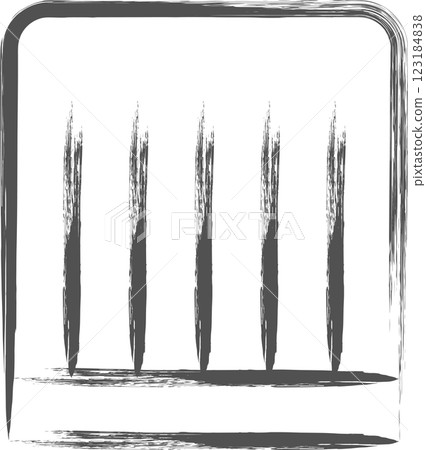 Brush-drawn illustrations of everyday items: chef hats Brush-drawn illustrations of everyday items: chef hats 123184838