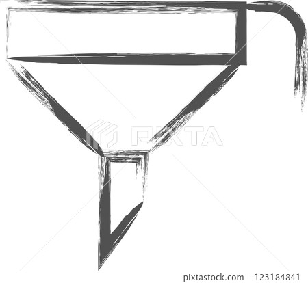 生活用品手繪插畫:漏斗 生活用品手繪插畫:漏斗 123184841