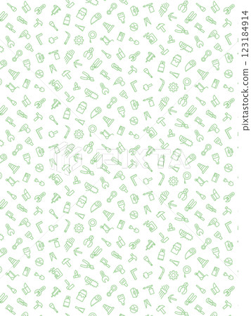 Wallpaper illustration of various work tools 123184914