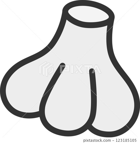 彩色蔬菜單一圖示：大蒜 123185105