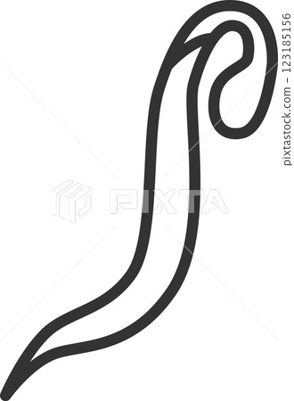 線條畫蔬菜單圖示：豌豆 123185156