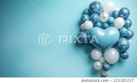 White Day Balloons 123185217