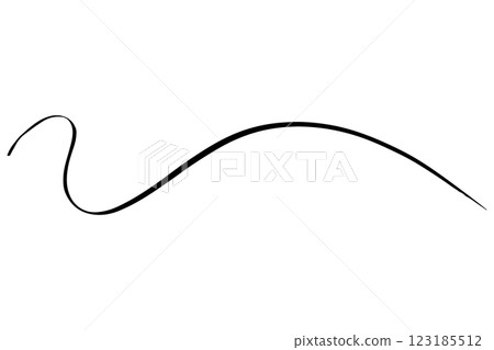 Hand drawn lines under letters Underline set Vector Hand drawn lines under letters Underline set Vector 123185512