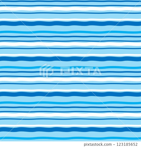 Gentle wave stripes_blue 123185652