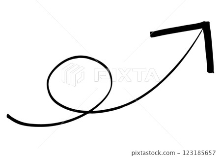 Arrows swirling illustration material vector 123185657