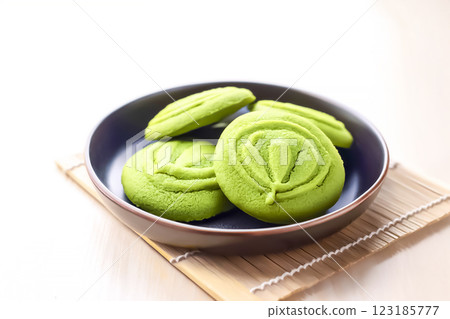 Image material of matcha and matcha cookies 123185777