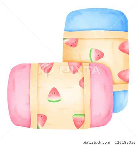 Watermelon eraser Watermelon eraser 123186035