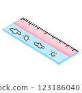 thermometer icon in cartoon style 123186040