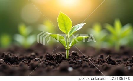 Planting/Newly sprouted leaves 123186128