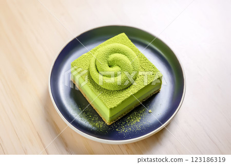 抹茶蛋糕圖片素材 123186319