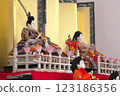 Hina dolls: Emperor and Empress dolls, female doll focus 123186356