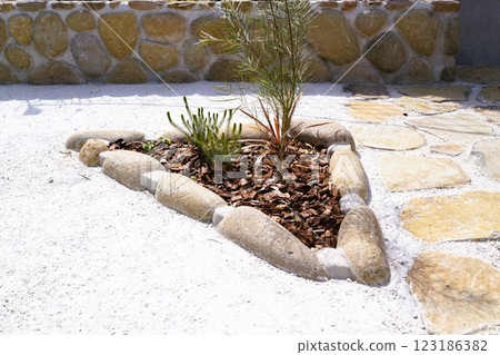 外部建築、外部、園藝、園藝石材、材料、背景 外部建築、外部、園藝、園藝石材、材料、背景 123186382