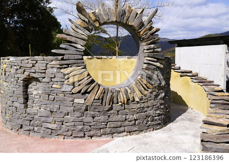 Exterior construction, exterior, gardening, garden stones, materials, background Exterior construction, exterior, gardening, garden stones, materials, background 123186396