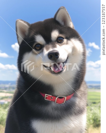 柴犬 黑色柴犬 寵物 可愛 123187557
