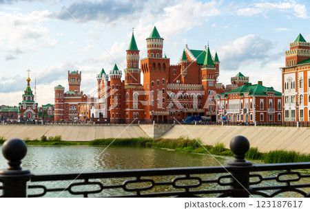 View of the Patriarchaya Square in the city of Yoshkar-Ola View of the Patriarchaya Square in the city of Yoshkar-Ola 123187617