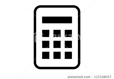 計算器單色圖標 計算器單色圖標 123188057