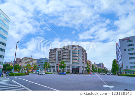 View of Shinkawa-dori, Kawasaki-ku, Kawasaki City, Kanagawa Prefecture, from Shinkawabashi intersection to the east View of Shinkawa-dori, Kawasaki-ku, Kawasaki City, Kanagawa Prefecture, from Shinkawabashi intersection to the east 123188143