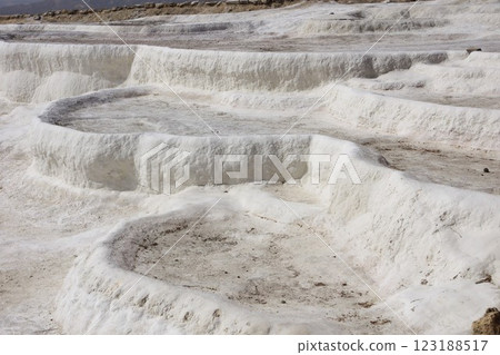 Pamukkale travertine terraces in Turkey Pamukkale travertine terraces in Turkey 123188517