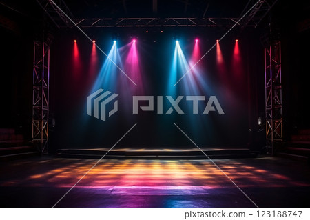 Modern dance stage light background with... - Stock Illustration ...