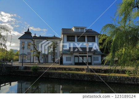The historical appearance of Kurashikikan as seen across the Kurashiki River 123189124