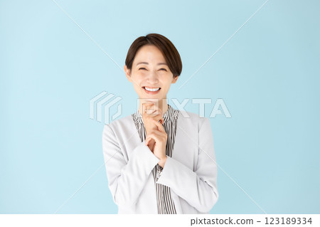 Female business portrait peace of mind 123189334